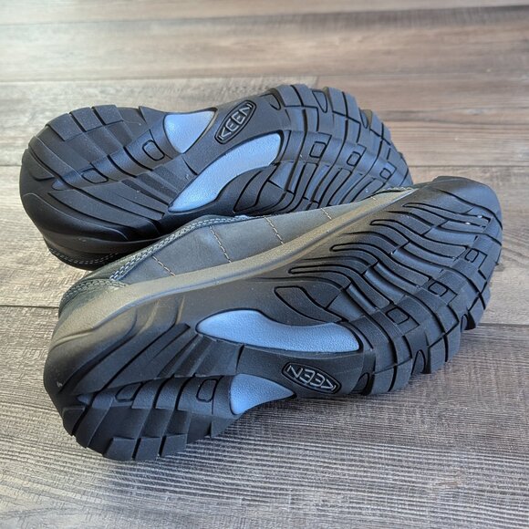 Keen Women's Presidio Lace-Up Supportive Rugged Leather Sneakers Blue Green 8 - Picture 8 of 9